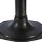 Hervey French White Marble Dark Grey Iron Pedestal Dining Table - 48&quot;