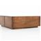 Scarlett Rustic Brown Reclaimed Wood Square Storage Coffee Table