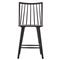 Lara Rustic Lodge Black Oak Windsor Counter Stool
