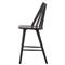 Lara Rustic Lodge Black Oak Windsor Counter Stool