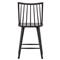 Lara Rustic Lodge Black Oak Windsor Counter Stool
