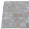 Natural Hide Modern Classic Square Pattern Beige Grey Rug - 5x8