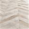 Natural Hide Modern Classic Chevron Pattern Beige Rug - 5&#39;x8&#39;