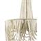 Palecek Selita Coastal Beach White Coco Beaded Chandelier