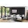 Zoe Modern White Performance Black Birch Wood 2 Piece Curved Sectional - 176&quot;Wx67&quot;D