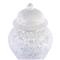 Garlan French Country White Ceramic Decorative Temple Jar