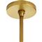 Mia Modern Classic Beige White Banded Shade Gold Antique Brass Pendant