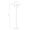 Terrace Coastal Beach Gold Iron Handwoven Rattan Floor Lamp