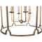 Stella Modern Drum Shape Horseshoe Pattern Antique Gold Chandelier