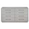 Taylor Modern Grey Upholstered 8 Drawer Wood Dresser
