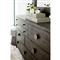 Landon Modern Masculine Charcoal Brown Wood Wide Dresser