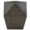 Landon Modern Masculine Charcoal Wood Geometric Side End Table