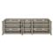 Landon Modern Masculine Grey Fancy Face Wood Media Cabinet