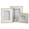 Ranma Modern Classic White Marble Brass Photo Frame - 5x7
