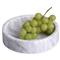 Jemima Modern Classic 6&quot; Round White Marble Tray - Small