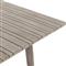 Cody Coastal Beach Angled Base Rectangular Grey Teak Outdoor Dining Table - 86.5&quot;W