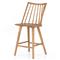 Lara Rustic Lodge Brown Oak Windsor Counter Stool