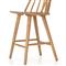 Lara Rustic Lodge Brown Oak Windsor Counter Stool