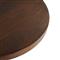 Darby Dark Walnut Modern Sculpted Accent Side Table