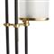 Stefan White Marble 3 Light Frosted Glass Iron Floor Lamp