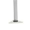 Stefan White Marble 3 Light Frosted Glass Iron Floor Lamp