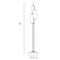 Stefan White Marble 3 Light Frosted Glass Iron Floor Lamp