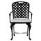 Provance Ancient Earth White Cushion Outdoor Dining Arm Chair