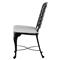 Provance Modern Ancient Earth White Cushion Outdoor Dining Side Chair