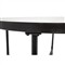 Aurore French Country Glass Top Black Metal Outdoor Coffee Table