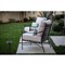 Aurore French Beige Cushion Metal Outdoor Club Arm Chair