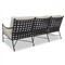 Aurore French Beige Cushion Metal Outdoor Sofa