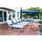 Aurore French Beige Cushion Metal Outdoor Sofa