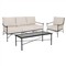 Aurore French Beige Cushion Metal Outdoor Sofa