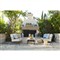 Aurore French Beige Cushion Metal Outdoor Sofa