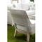 Theodore Coastal Beach Grey Woven Cushion Solid Teak Outdoor Occasional Chair