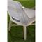 Theodore Coastal Taupe Woven Cushion Grey Teak Outdoor Dining Chair - Set of 2
