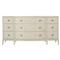 Alice Modern Classic Beige Curved Center Nine Drawer Dresser