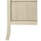 Alice Modern Classic Beige Two Drawer Open Top Shelf Nightstand