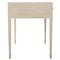 Alice Modern Classic Beige Rectangular Wood Three Drawer Desk