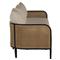 Havana Modern Beige Sunbrella Cushion Black Frame Cane Outdoor Sofa - 86"W