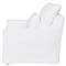 Cisco Home Donato Modern Classic White Linen Slipcovered Arm Chair