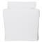 Cisco Home Donato Modern Classic White Linen Slipcovered Arm Chair