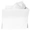 Cisco Home Seda Modern Classic White Cotton Slip Cover Loveseat