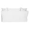Cisco Home Seda Modern Classic White Cotton Slip Cover Loveseat