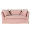 Cisco Home Seda Modern Classic Pink Cotton Slip Cover Loveseat