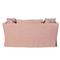 Cisco Home Seda Modern Classic Pink Cotton Slip Cover Loveseat