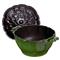 Staub Green Cast Iron 5.5 Quart Artichoke Cocotte Pot