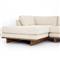 Ethan Modern Classic Cream Performance Sectional Sofa - 70&quot; Left Arm Facing