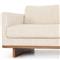 Ethan Modern Classic Cream Performance Cushion Back Sofa - 84&quot;W