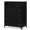 Stancil Modern Classic Black Iron Tall Dresser